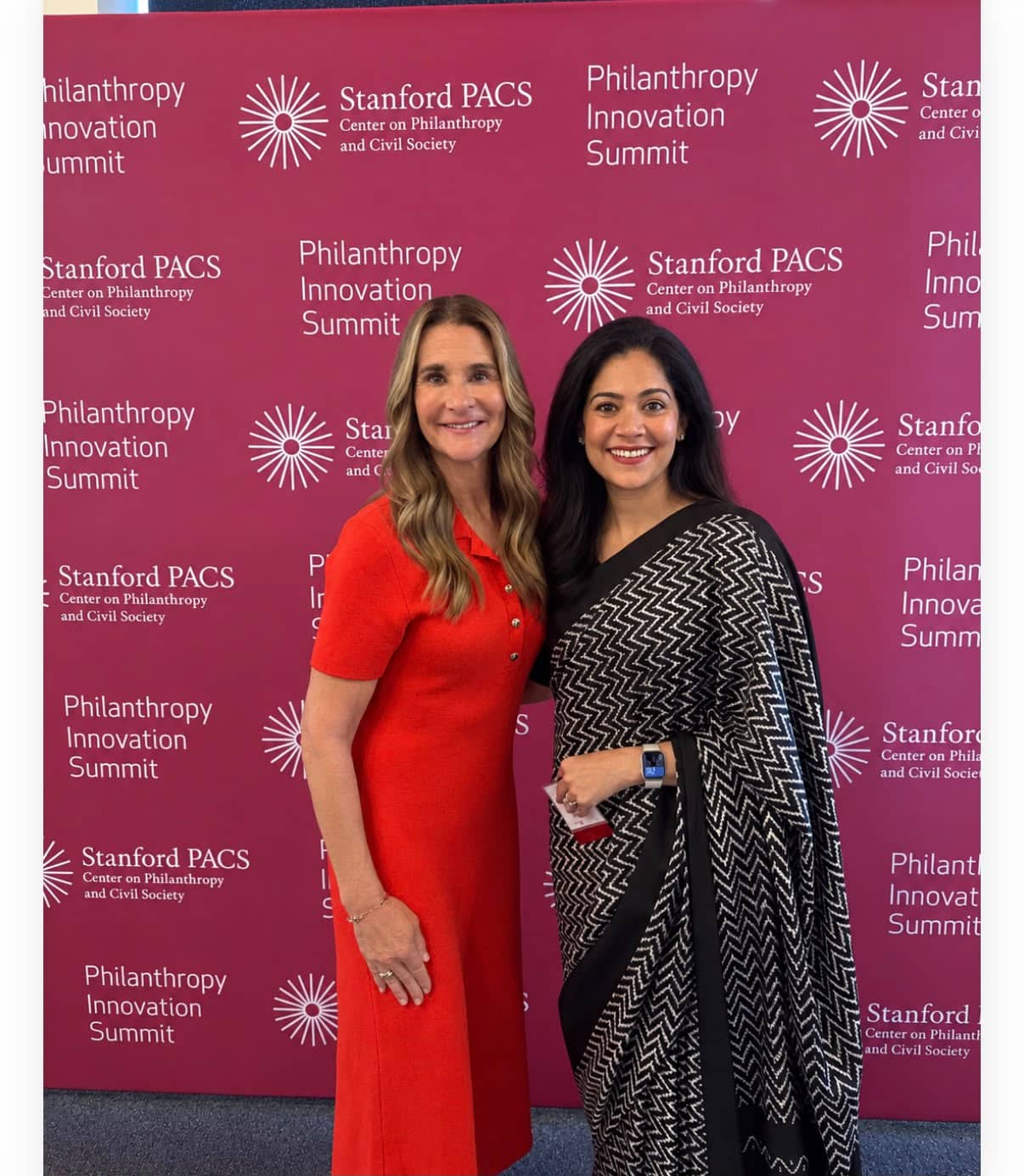 Radhika Bharatram with Melinda French Gates